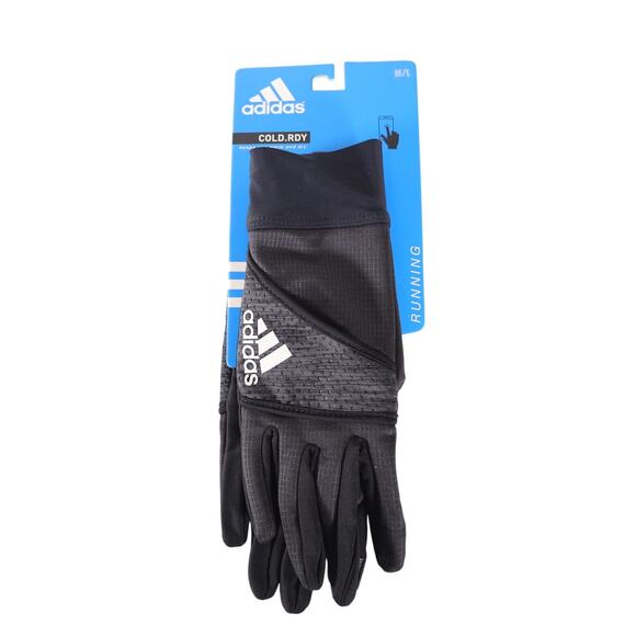 Adidas Dash 3.0 COLD.RDY Mens Running Gloves - M/L - Black - NWT - Picture 1 of 4